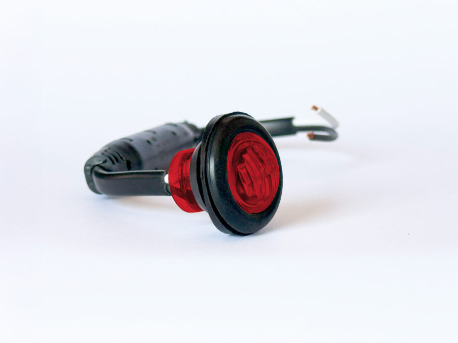 Positionsljus LED Ø28 mm Röd