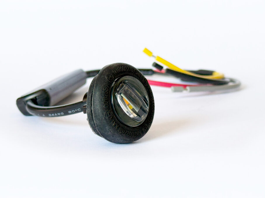 Positionsljus med blixtljusfunktion LED Ø18,5 mm Vit