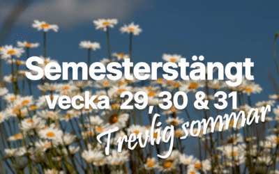 Semesterstängt